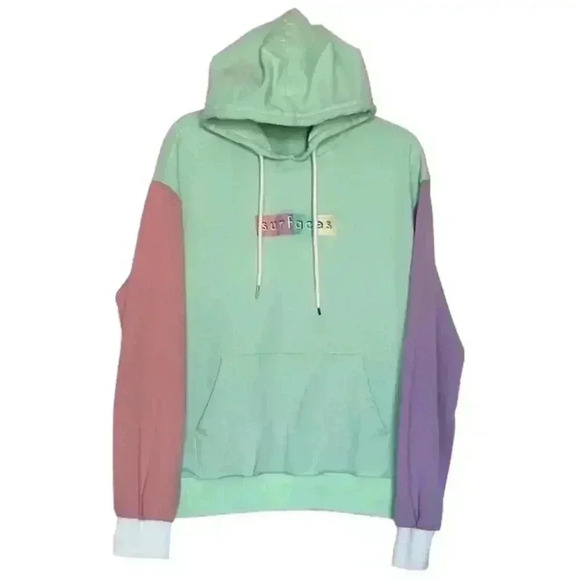 Surfaces Colorblock Pastel Unisex Hoodie Size L - Picture 1 of 6